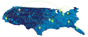 Staley Deployment map